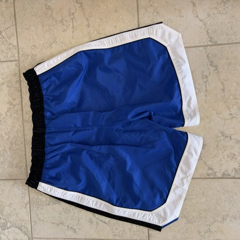 Nike Mens Swim Trunks Shorts Size 2XL Blue Mesh Lined Drawstring Wide Tall
